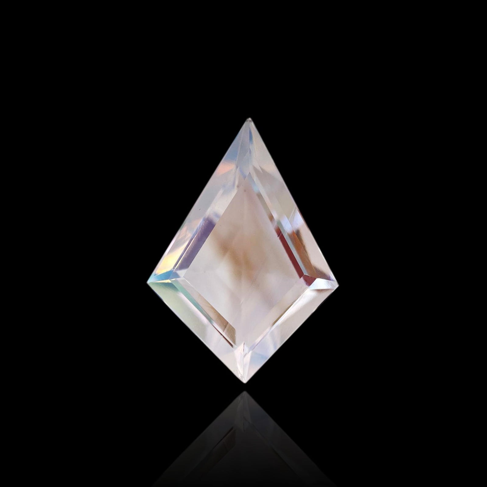 2.71ct |  Kite Shape Step Cut Moonstone - Modern Rustic Diamond