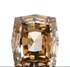 0.81ct | Champagne VS-SI Octagonal Shape Step Cut Diamond - Modern Rustic Diamond