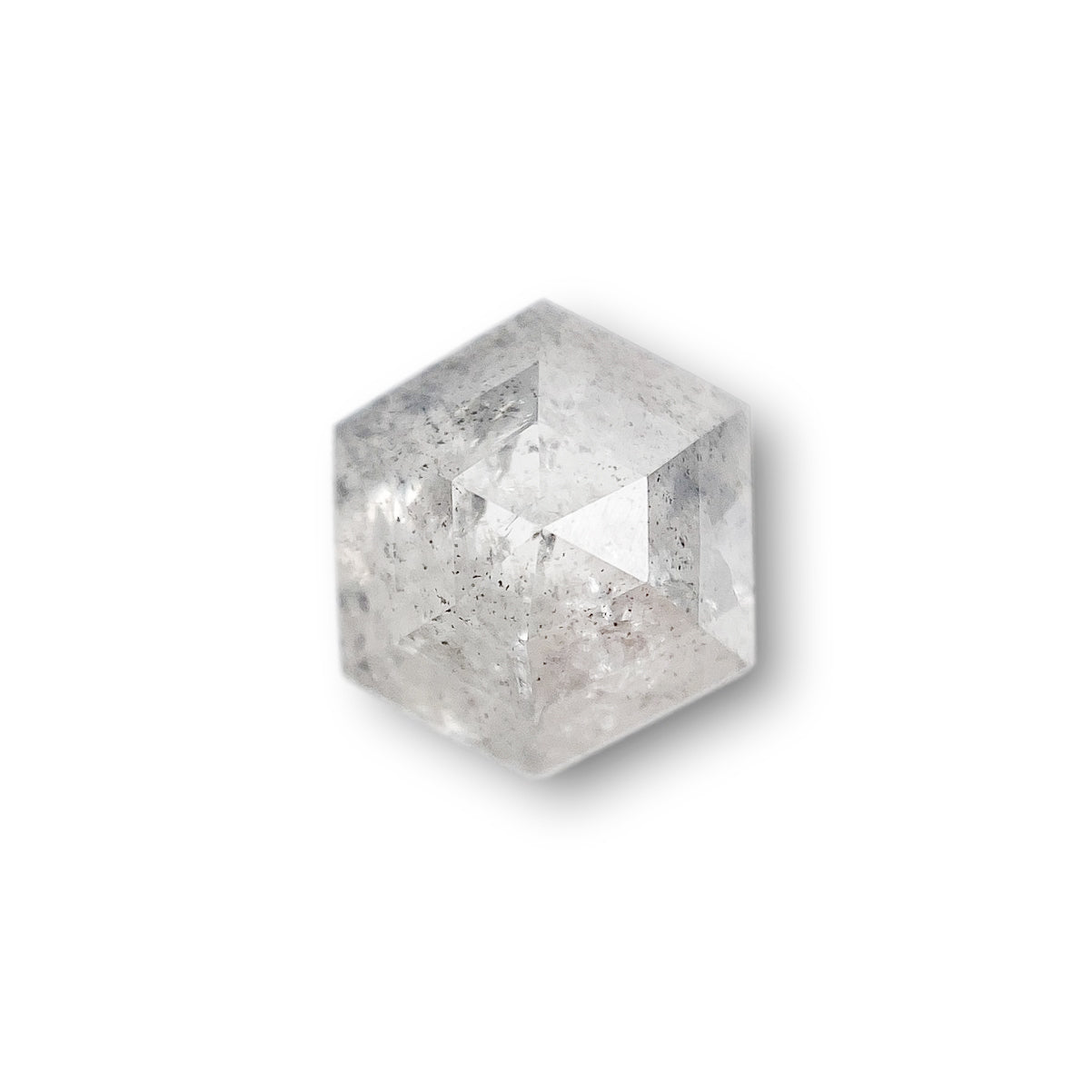 1.84ct | Rustic Hexagon Shape Rose Cut Diamond - Modern Rustic Diamond