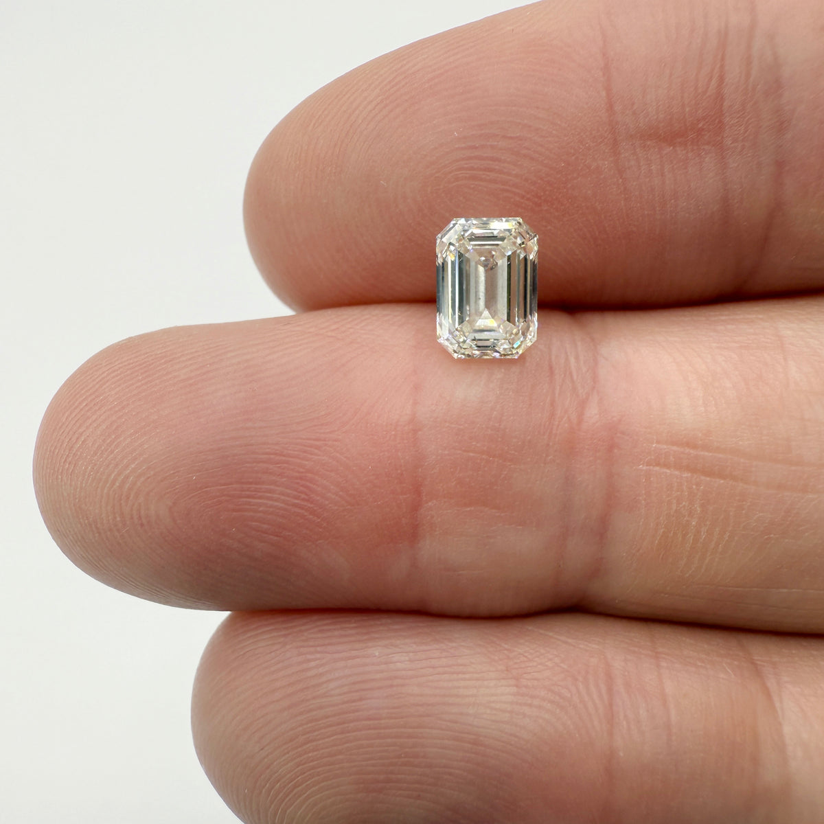 1.31ct | K/VS1 Emerald Shape Brilliant Cut Diamond (GIA) - Modern Rustic Diamond