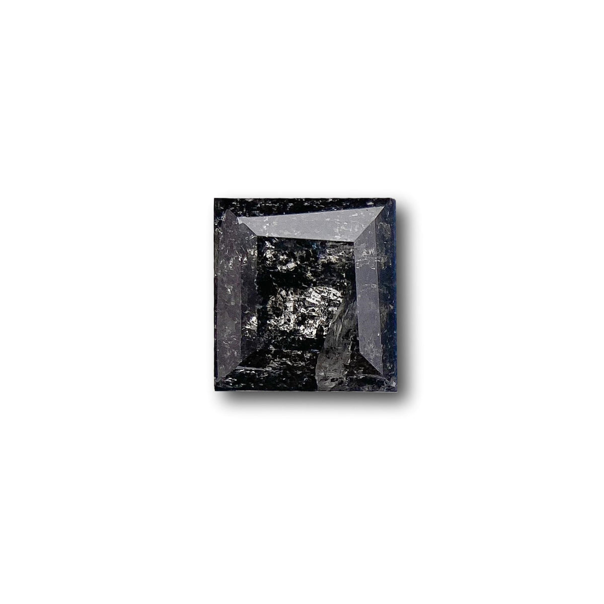 0.60ct | Salt &amp; Pepper Lozenge Shape Step Cut Diamond - Modern Rustic Diamond