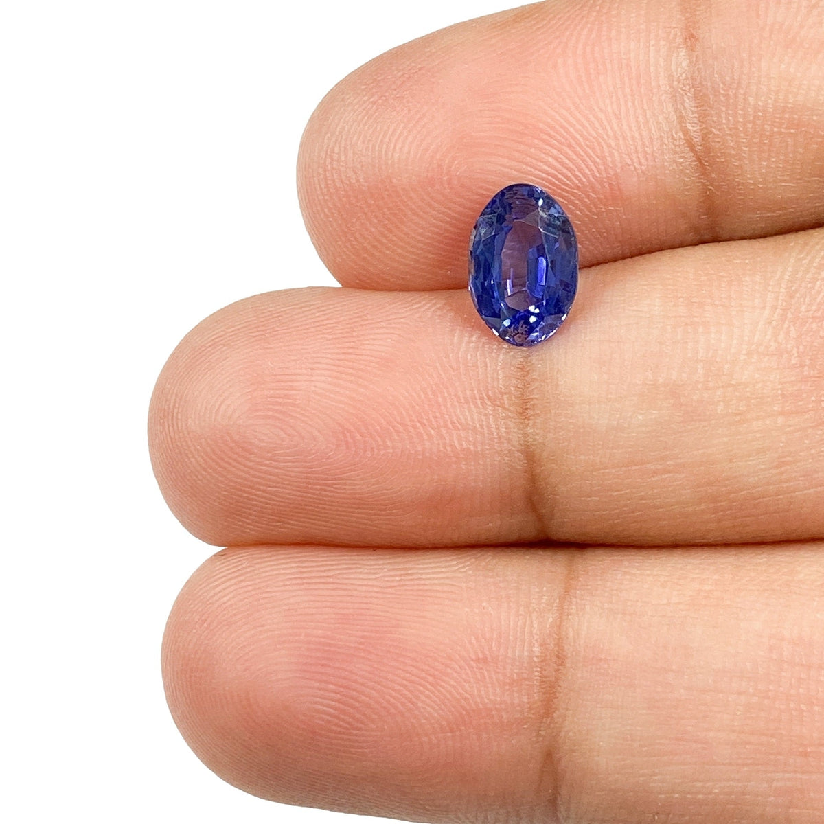 1.37ct | Brilliant Cut Oval Shape Blue Sapphire-Modern Rustic Diamond