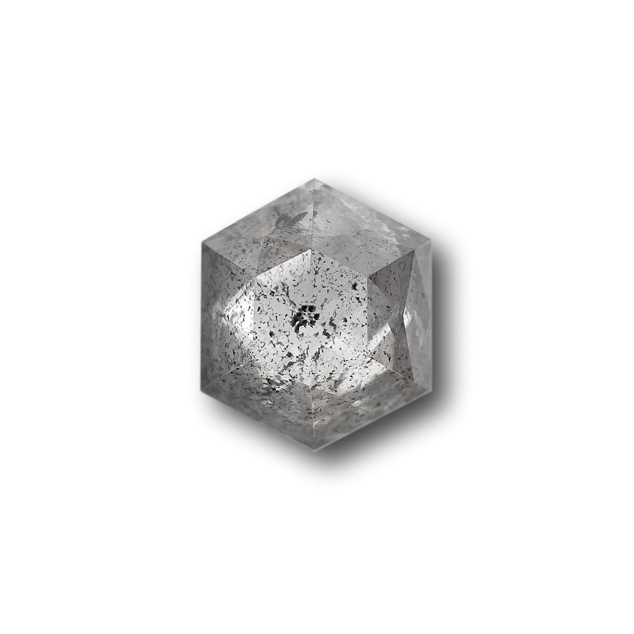 0.95ct | Rustic  Hexagon Shape Step Cut Diamond - Modern Rustic Diamond