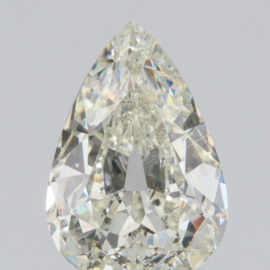 1.53ct | J/SI1 Pear Shape Old Mine Cut Diamond (IGI) - Modern Rustic Diamond