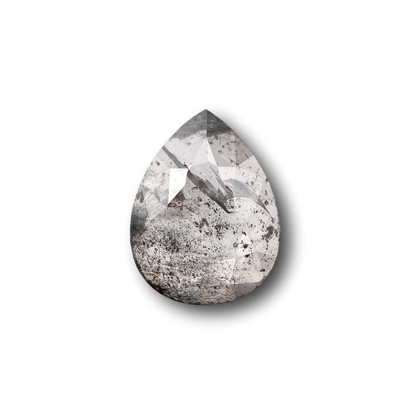 0.91ct | Rustic  Pear Shape Rose Cut Diamond - Modern Rustic Diamond