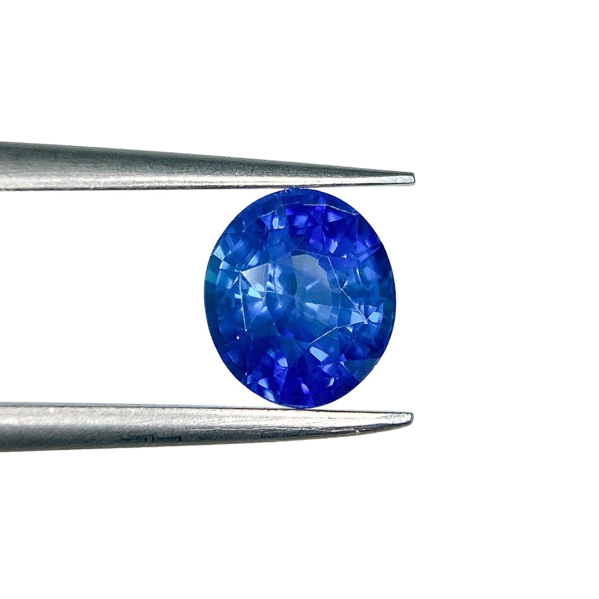 1.38ct | Brilliant Cut Oval Shape Blue Sapphire-Modern Rustic Diamond
