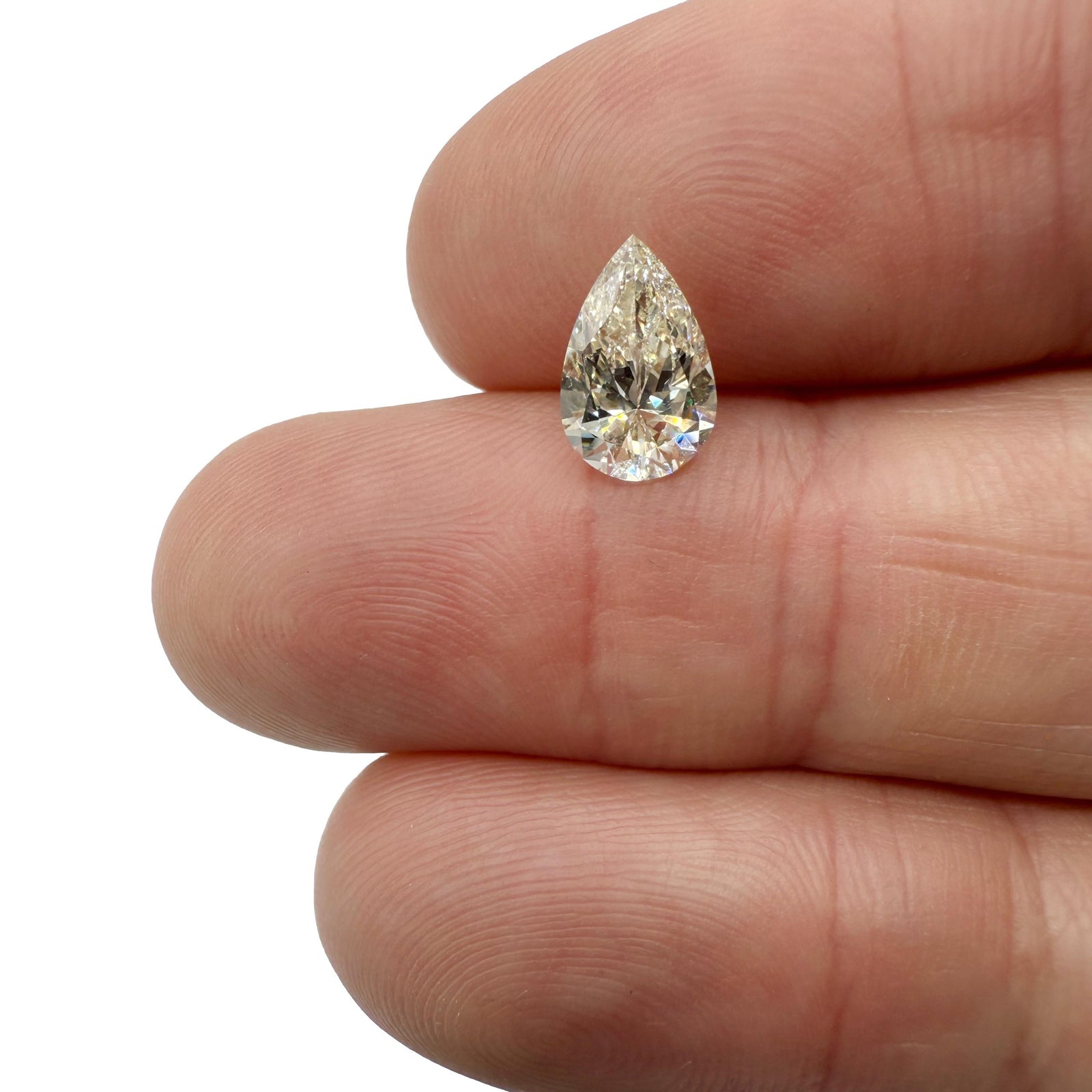 1.67ct | H/VS1 Pear Shape Brilliant Cut Diamond (GIA) - Modern Rustic Diamond