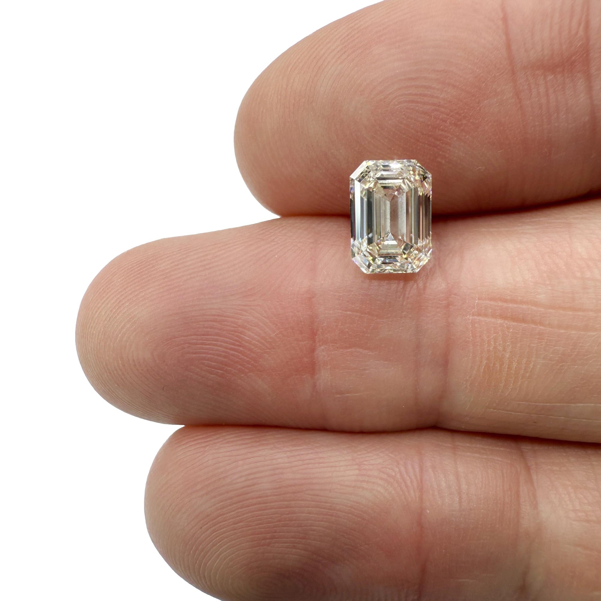 1.90ct | K/VS1 Emerald Shape Brilliant Cut Diamond (GIA) - Modern Rustic Diamond