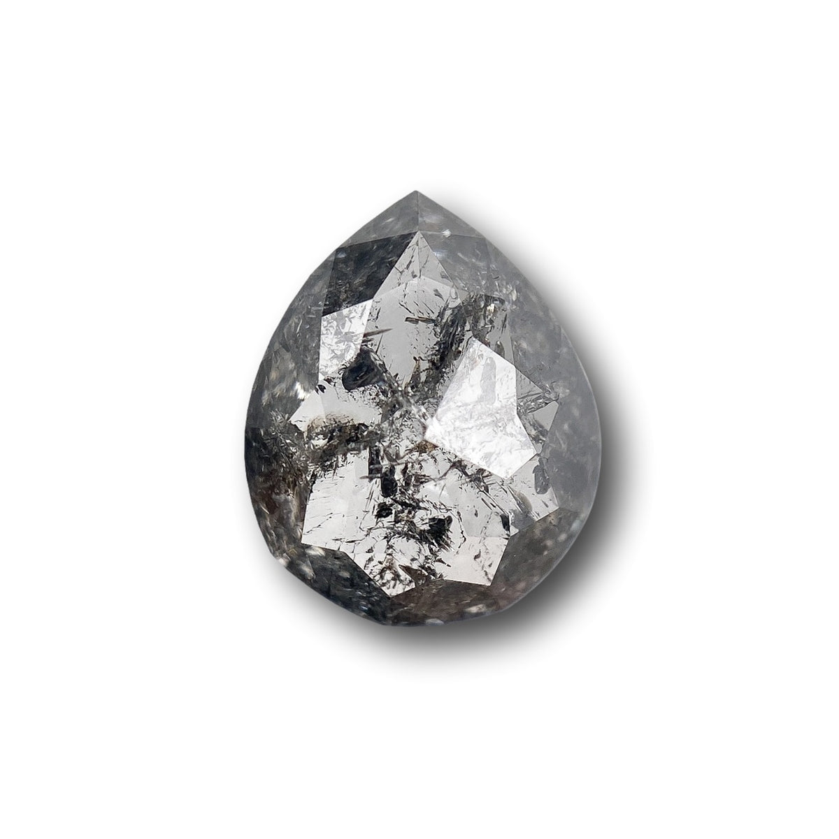 1.73ct | Rustic Pear Shape Rose Cut Diamond - Modern Rustic Diamond