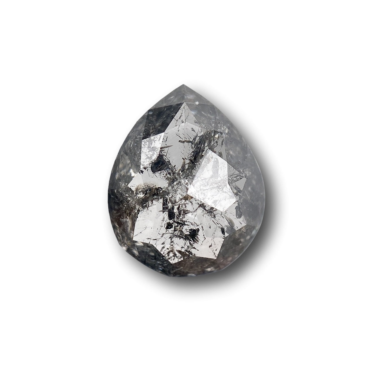 1.73ct | Rustic Pear Shape Rose Cut Diamond - Modern Rustic Diamond