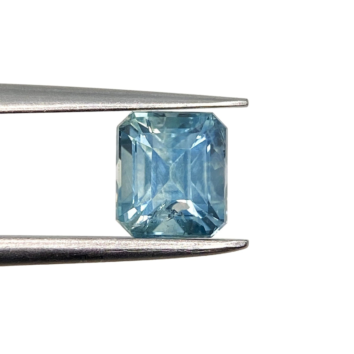 1.39ct | Emerald Cut Blue Montana Sapphire-Modern Rustic Diamond