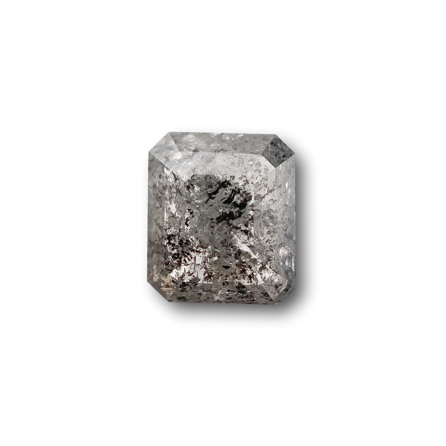 0.91ct | Rustic  Emerald Shape Rose Cut Diamond - Modern Rustic Diamond