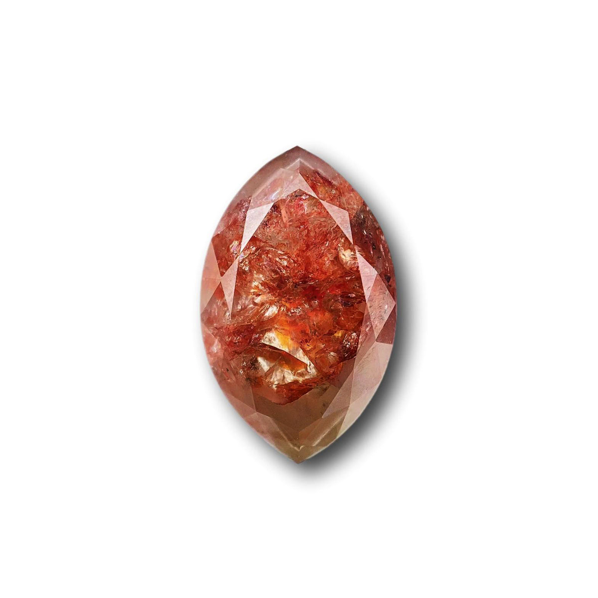 4.24ct | Salt &amp; Pepper Marquise Shape Brilliant Cut Diamond - Modern Rustic Diamond