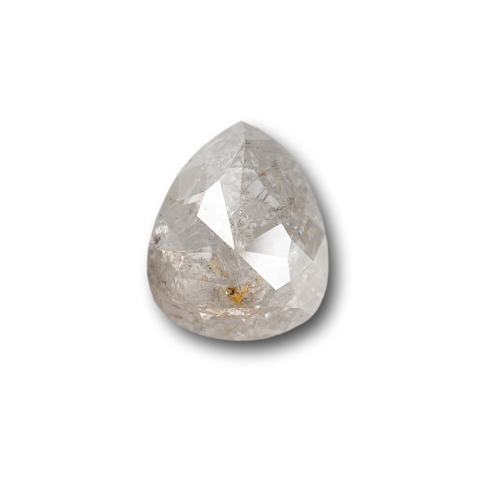1.71ct | Rustic  Pear Shape Rose Cut Diamond - Modern Rustic Diamond