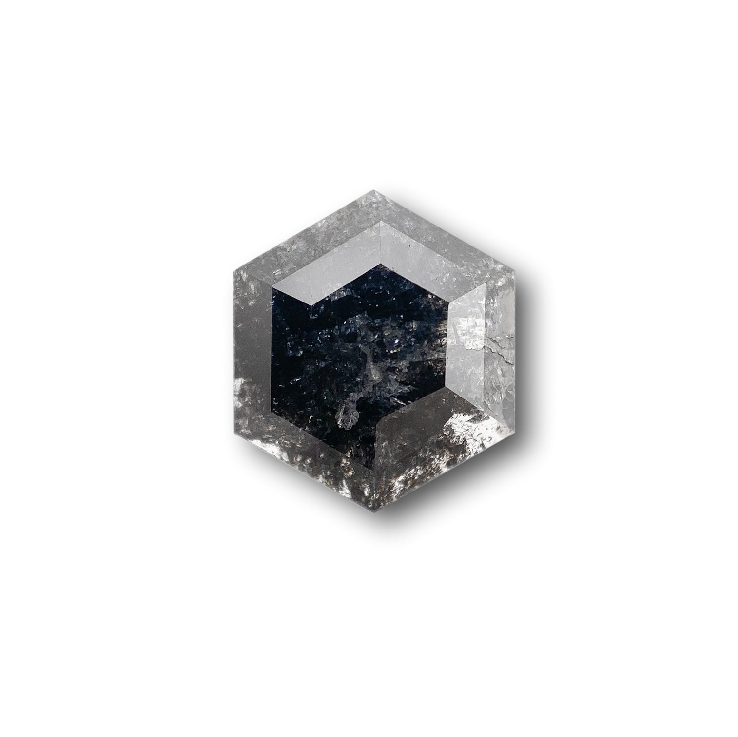 1.79ct | Rustic Hexagon Shape Rose Cut Diamond - Modern Rustic Diamond