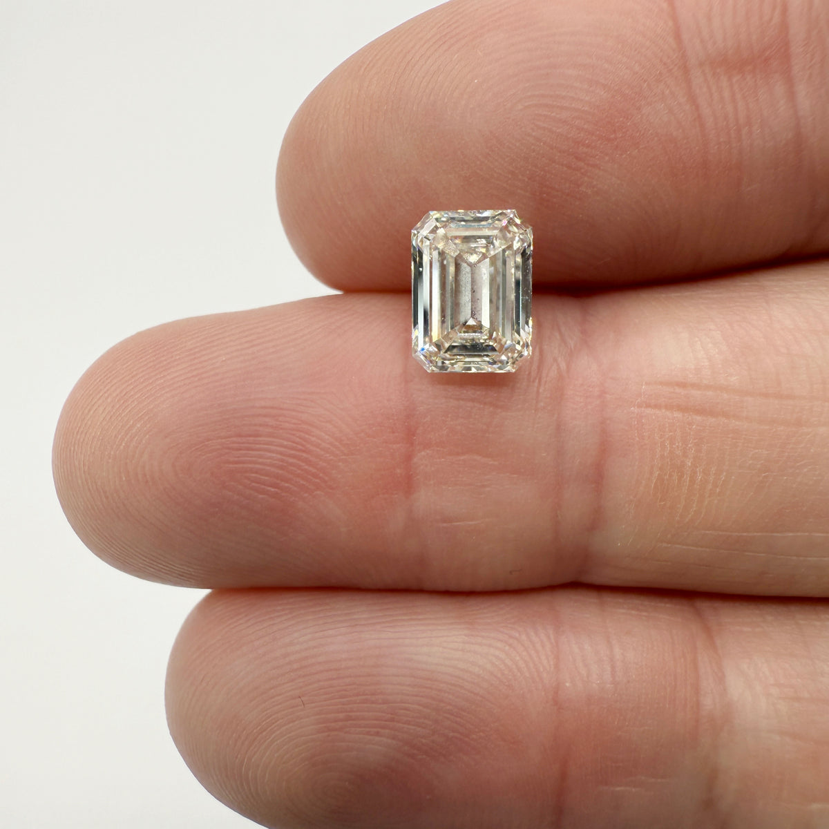 1.70ct | K/VS2 Emerald Shape Brilliant Cut Diamond (GIA) - Modern Rustic Diamond