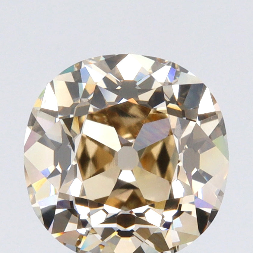 3.03ct | W-X/VS2 Cushion Shape Old Mine Cut Diamond (GIA) - Modern Rustic Diamond