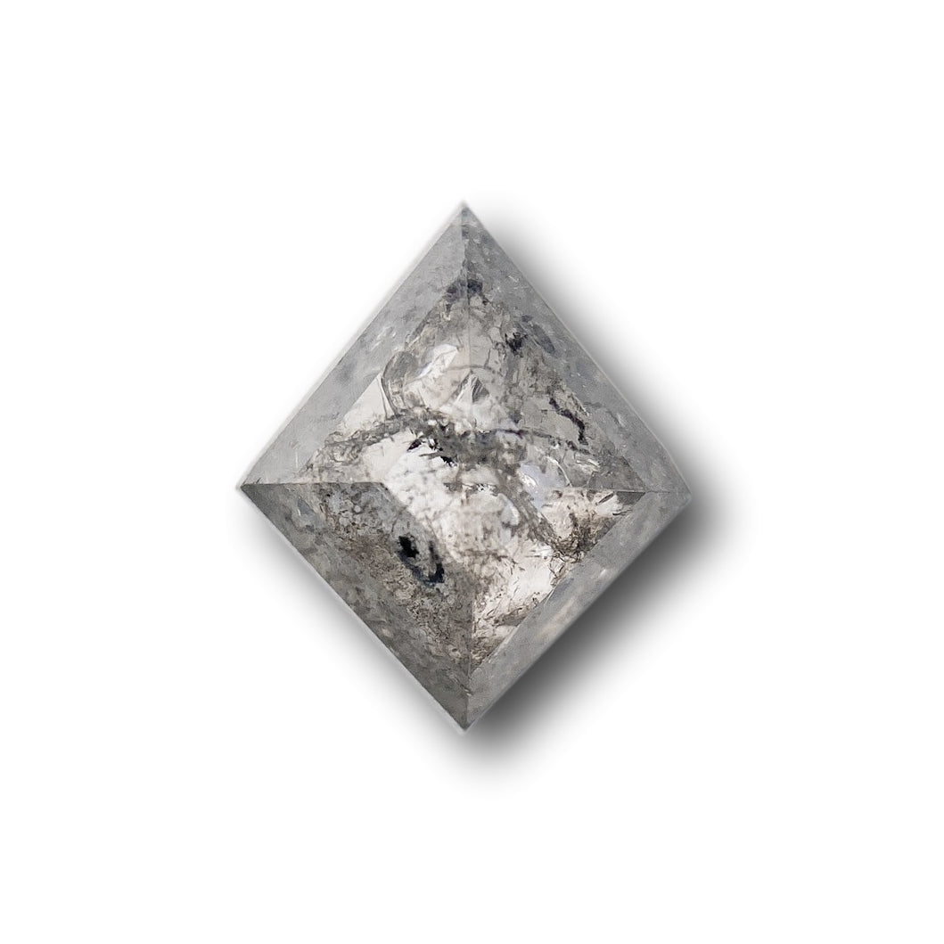0.84ct | Salt & Pepper Kite Shape Step Cut Diamond - Modern Rustic Diamond