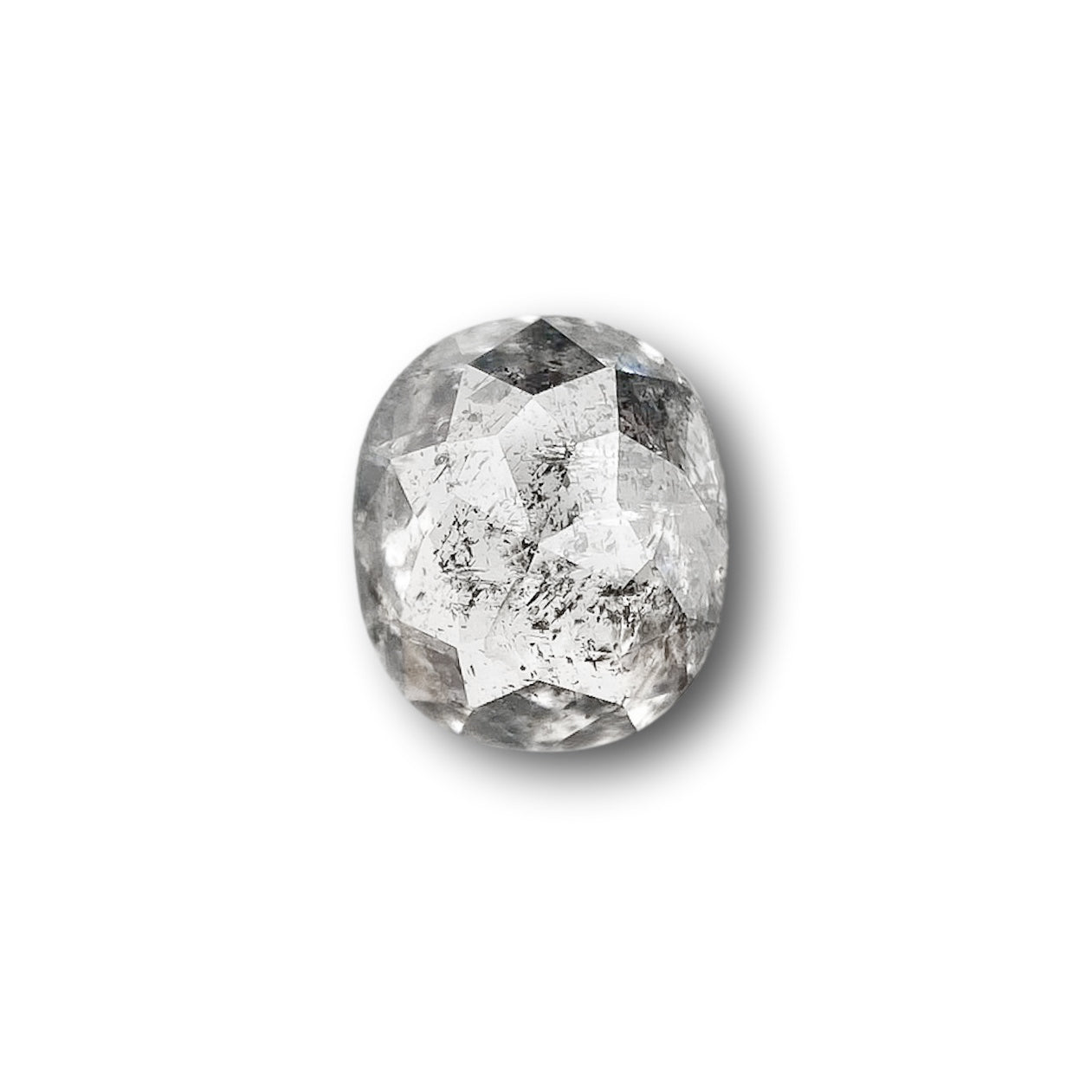 0.87ct | Rustic Cushion Shape Rose Cut Diamond - Modern Rustic Diamond