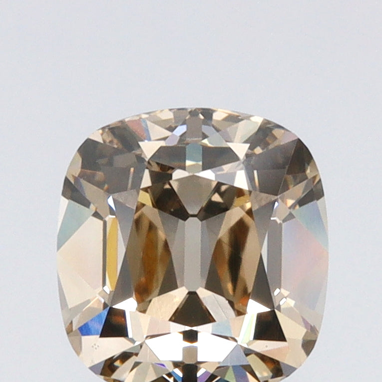 1.72ct | Fancy Light Brown VS2 Cushion Shape Old Mine Cut Diamond (GIA) - Modern Rustic Diamond