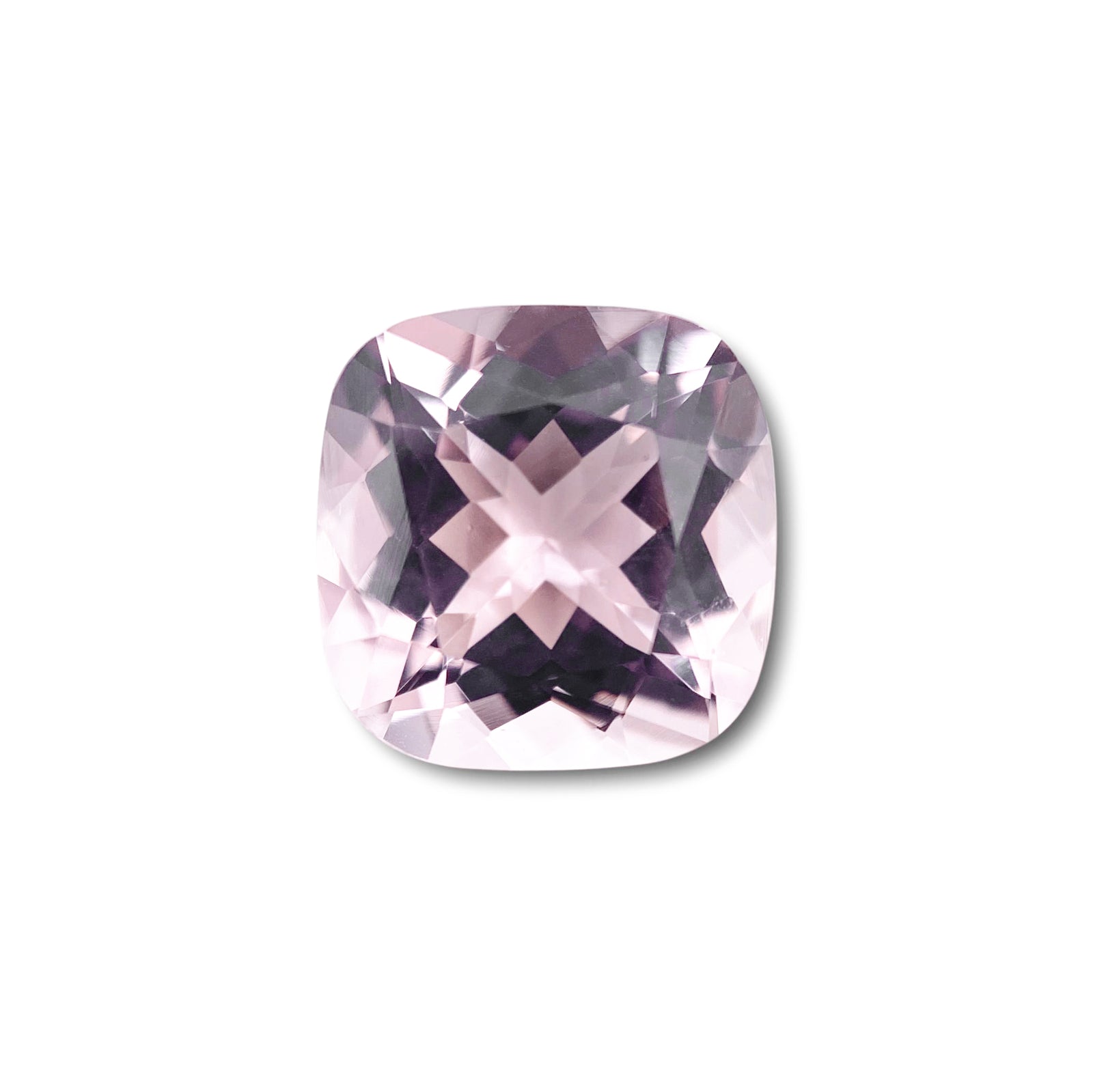 3.06ct |  Cushion Shape  Morganite - Modern Rustic Diamond