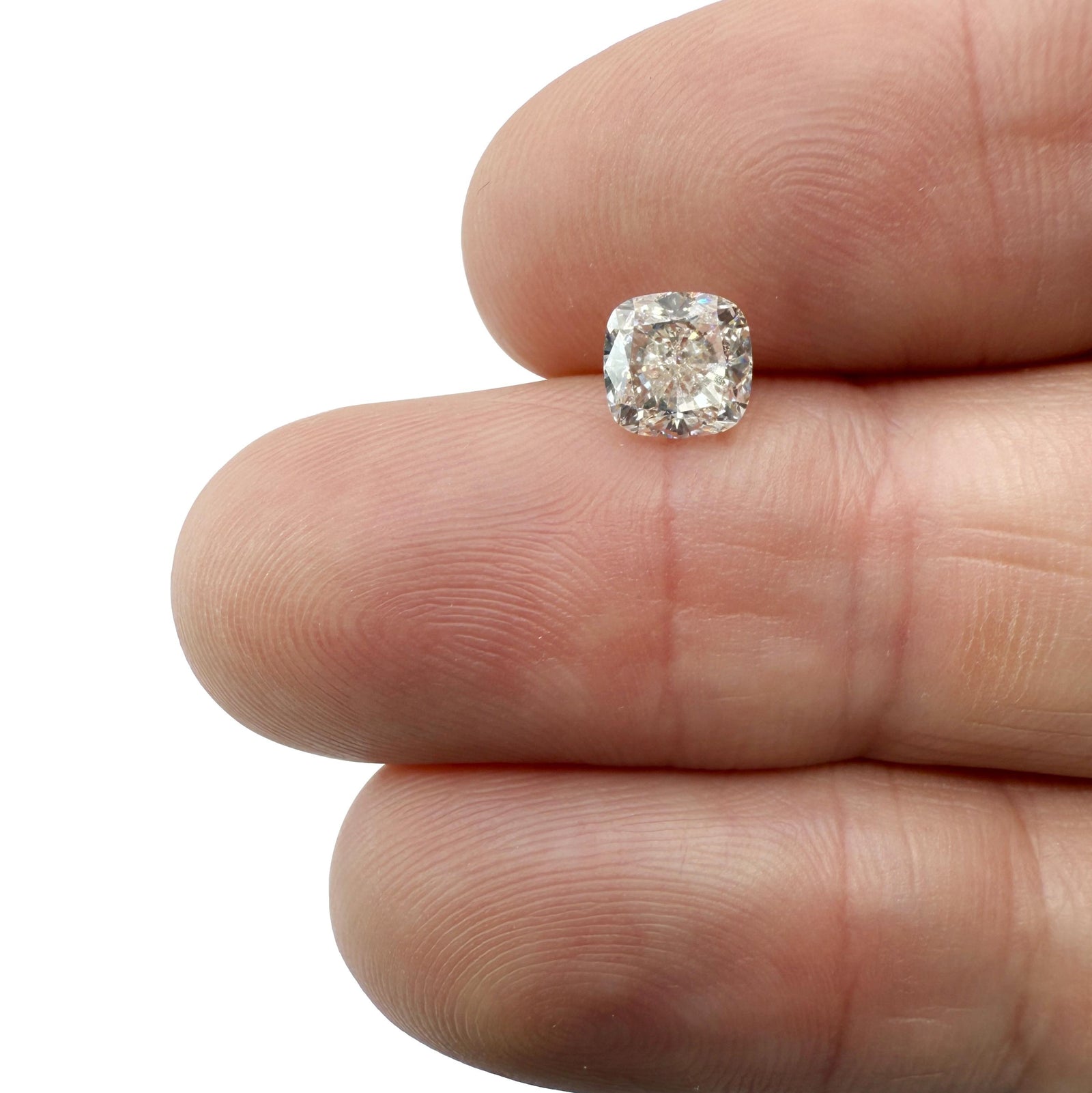 1.50ct | S-T/VVS2 Cushion Shape Brilliant Cut Diamond (GIA) - Modern Rustic Diamond