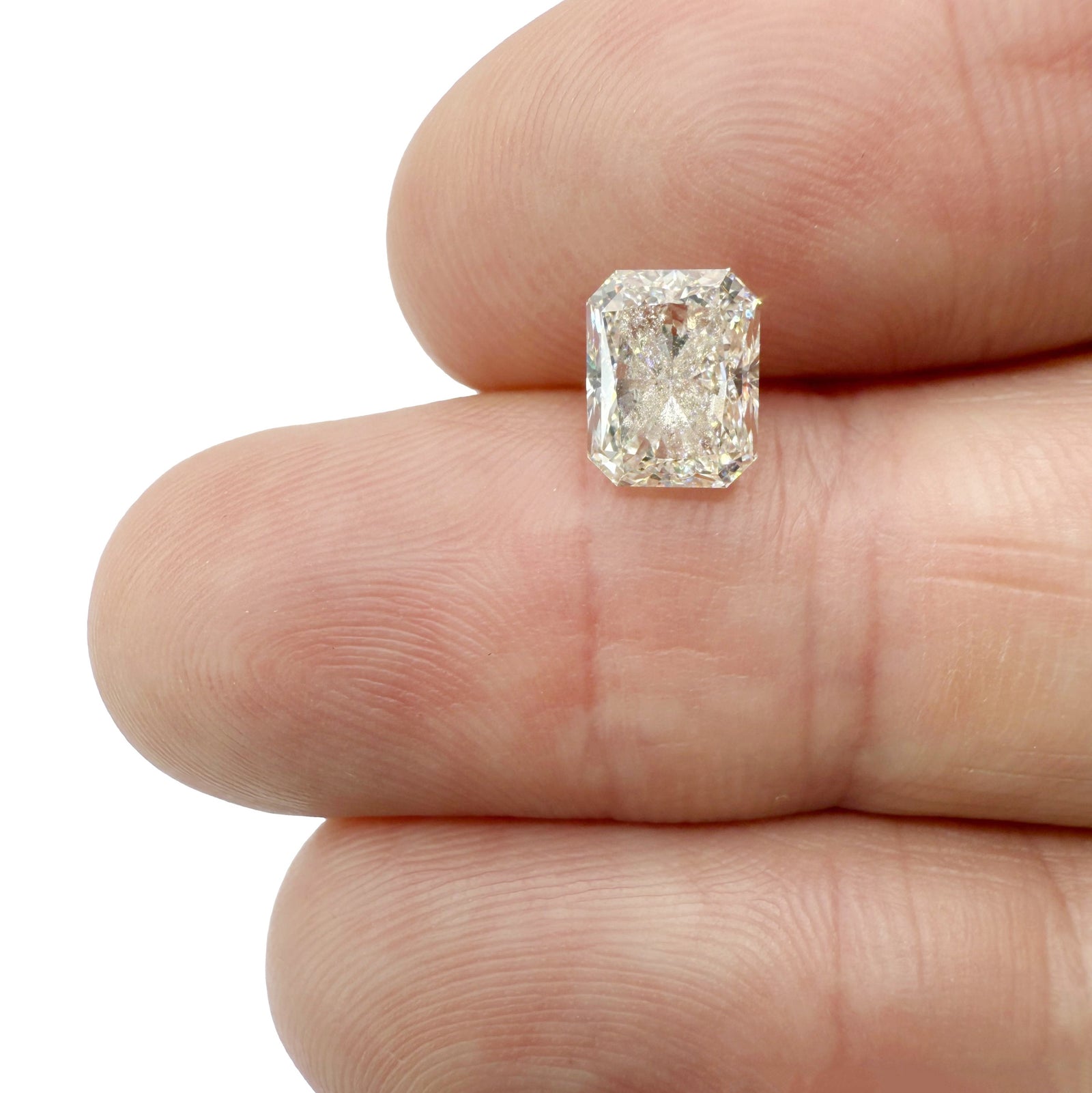 1.73ct | J/VS1 Radiant Shape Brilliant Cut Diamond (GIA) - Modern Rustic Diamond