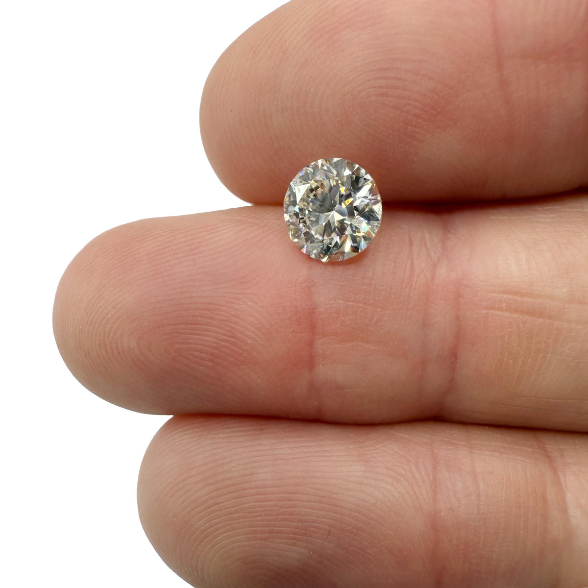 1.42ct | L/VS2 Round Shape Brilliant Cut Diamond (GIA) - Modern Rustic Diamond