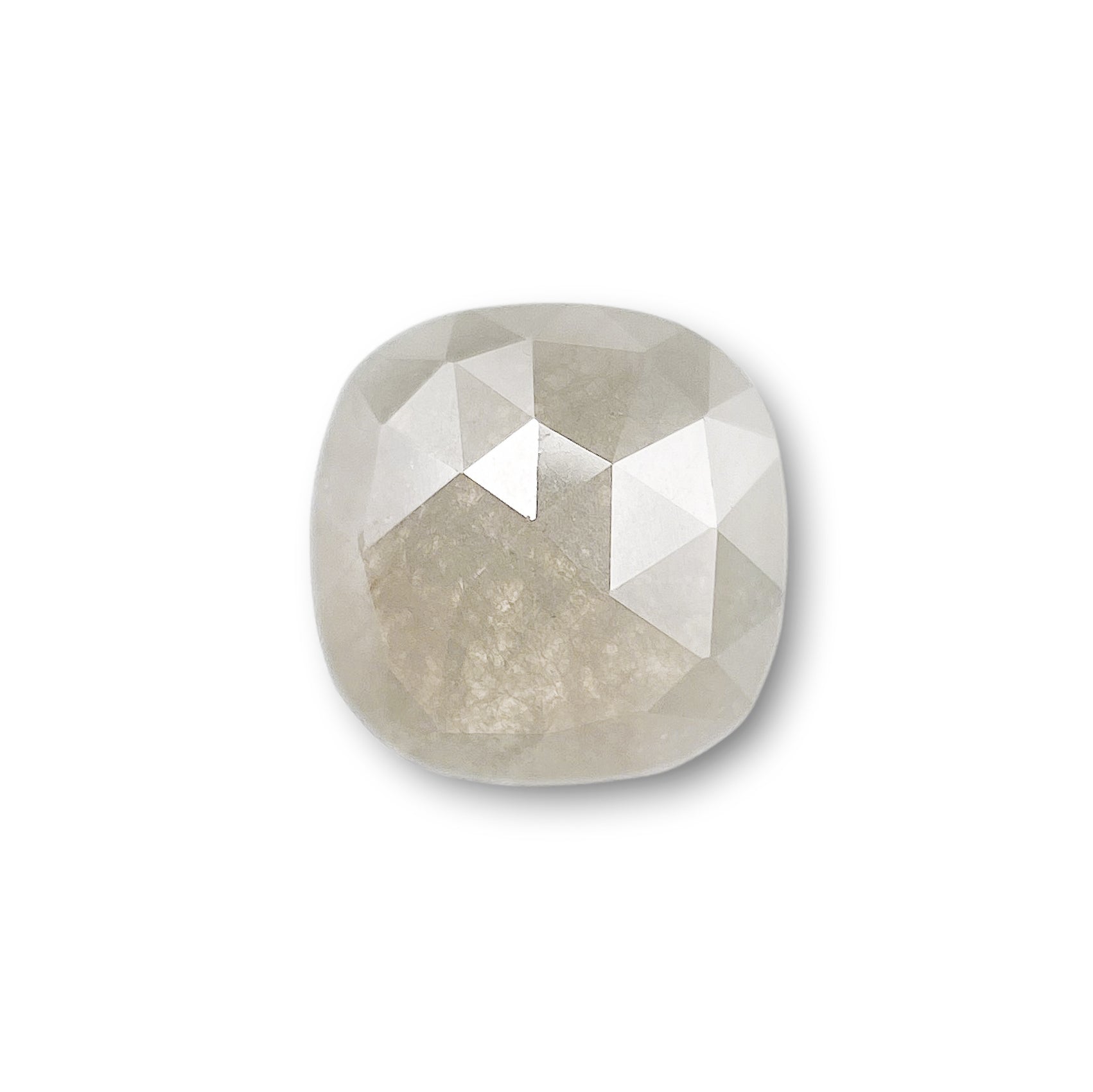 1.24ct | Rustic  Cushion Shape Rose Cut Diamond - Modern Rustic Diamond