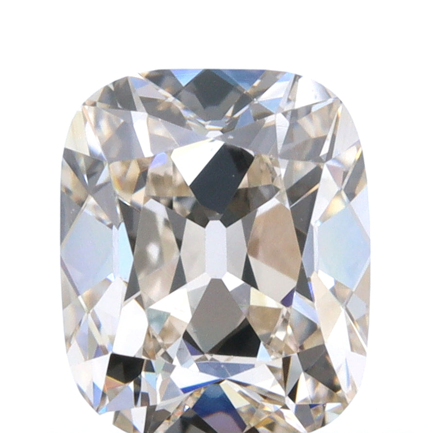 0.64ct | Light Brown VVS Cushion Shape Old Mine Cut Diamond - Modern Rustic Diamond