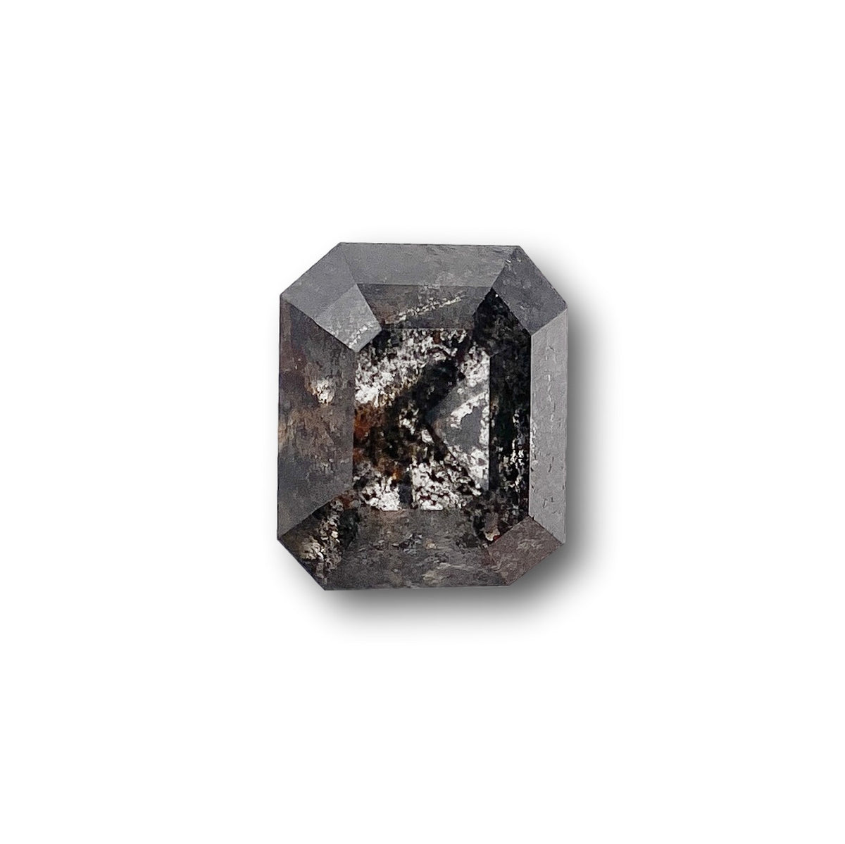 0.91ct | Rustic  Emerald Shape Rose Cut Diamond - Modern Rustic Diamond