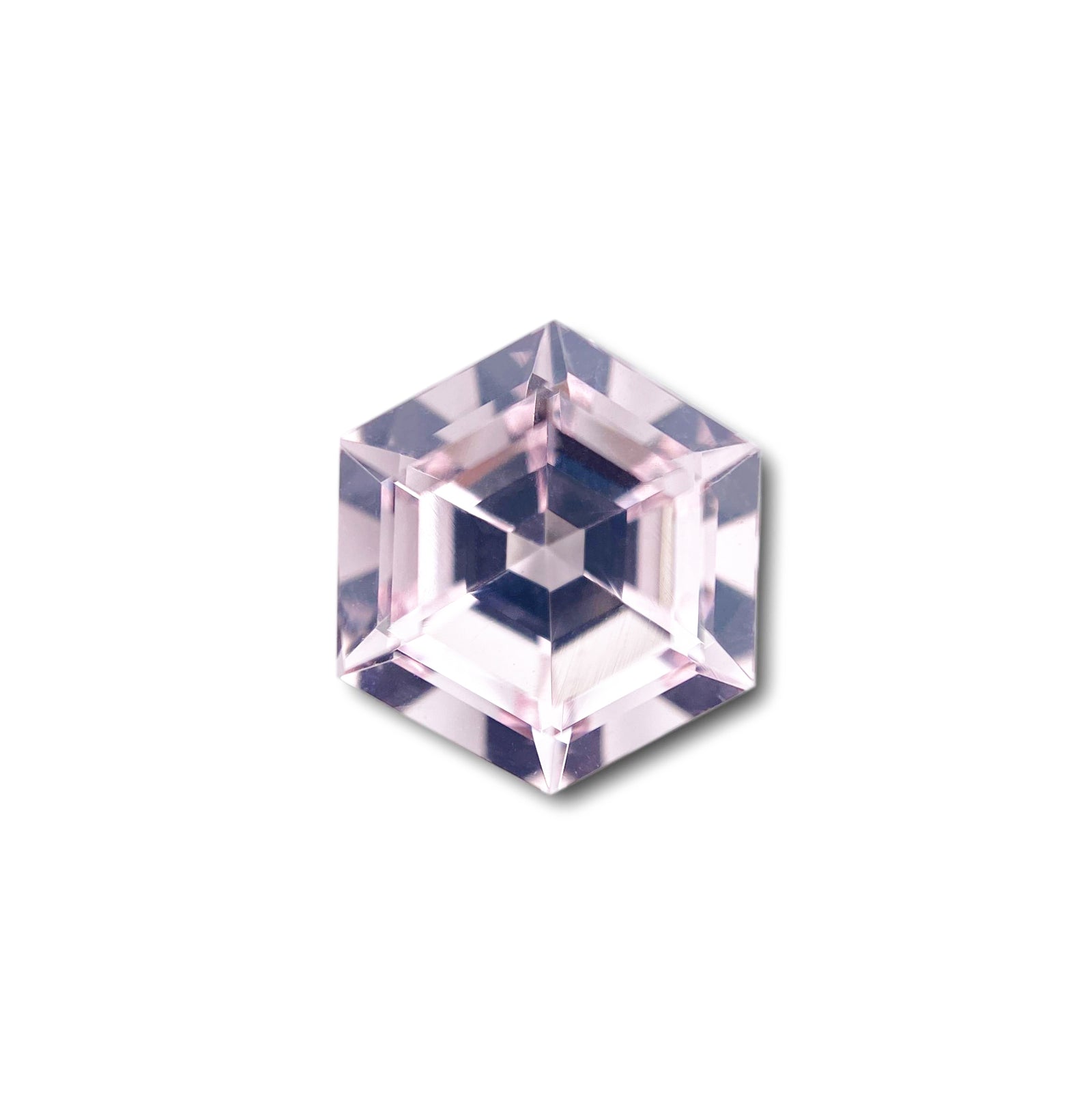 2.04ct |  Hexagon Shape  Morganite - Modern Rustic Diamond