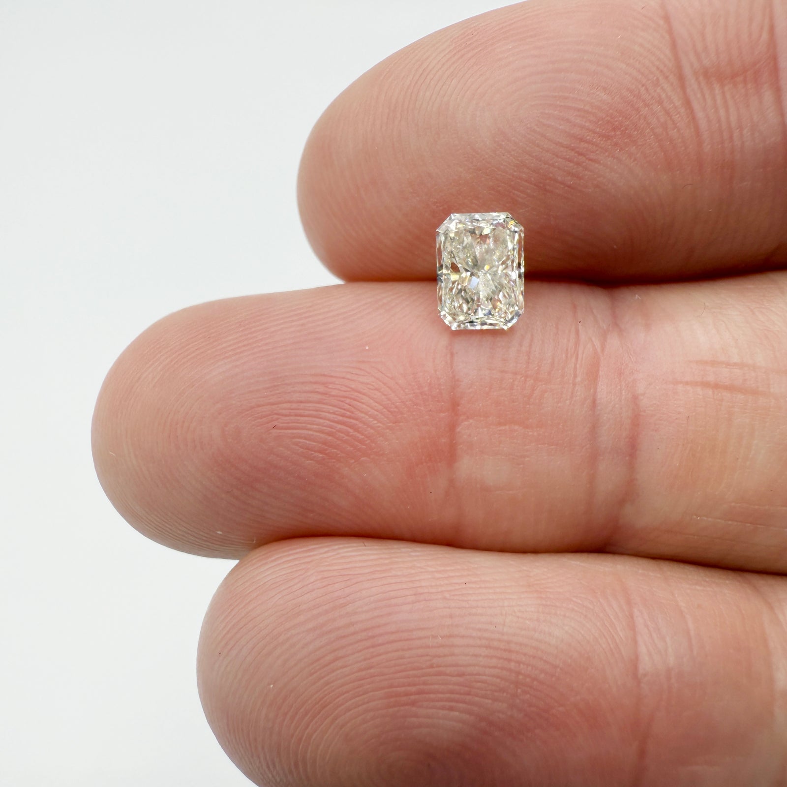 0.86ct | K/IF Radiant Shape Brilliant Cut Diamond (GIA) - Modern Rustic Diamond