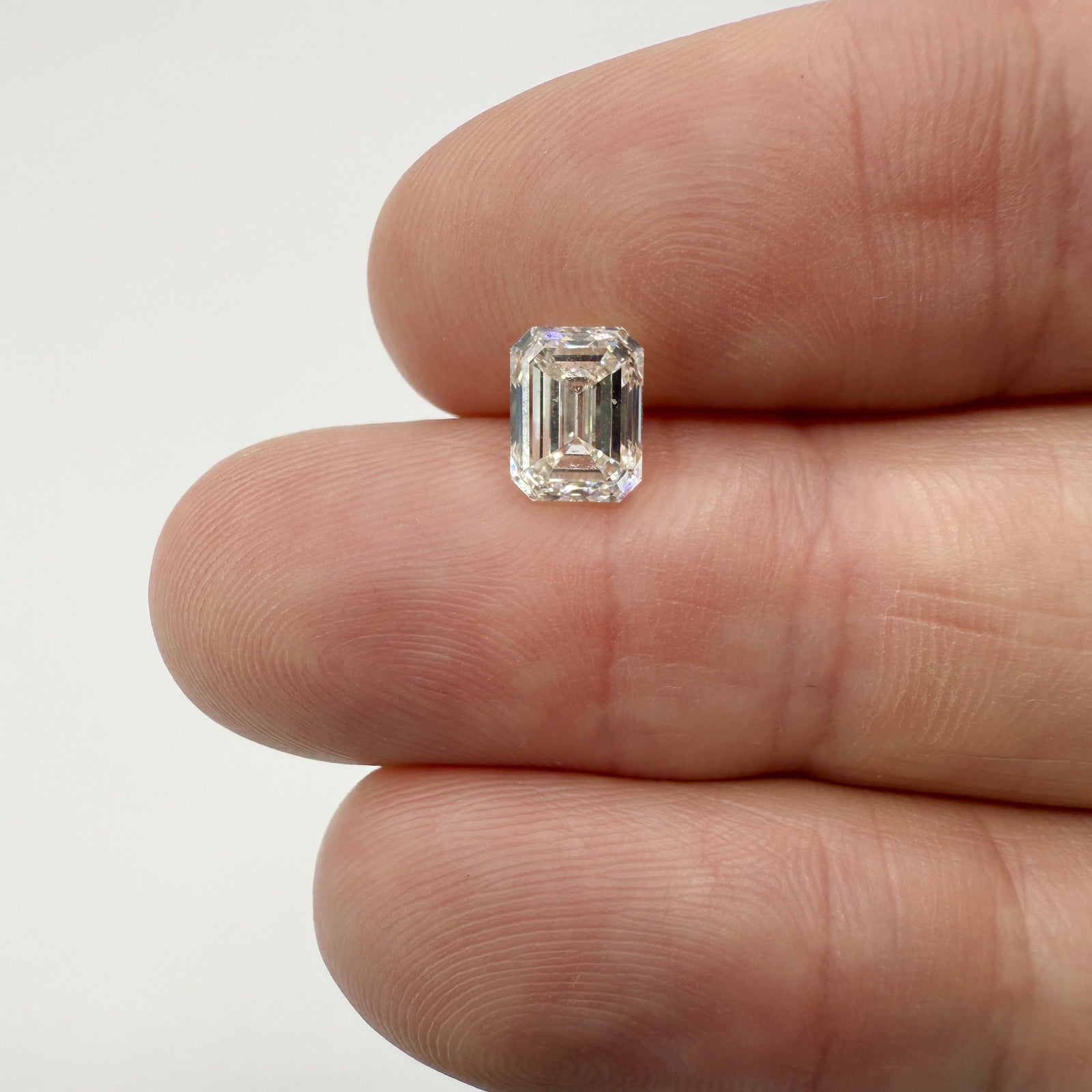 1.71ct | K/VVS2 Emerald Shape Brilliant Cut Diamond (GIA) - Modern Rustic Diamond