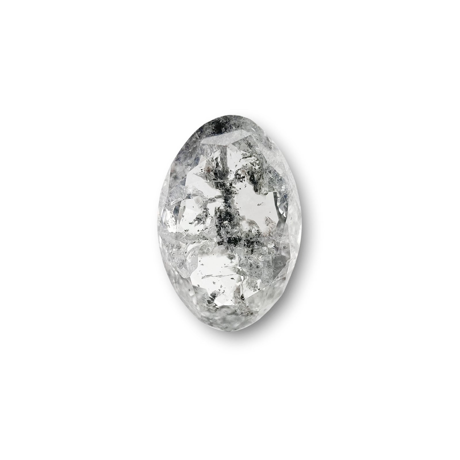 1.49ct | Salt & Pepper Oval Shape Brilliant Cut Diamond - Modern Rustic Diamond