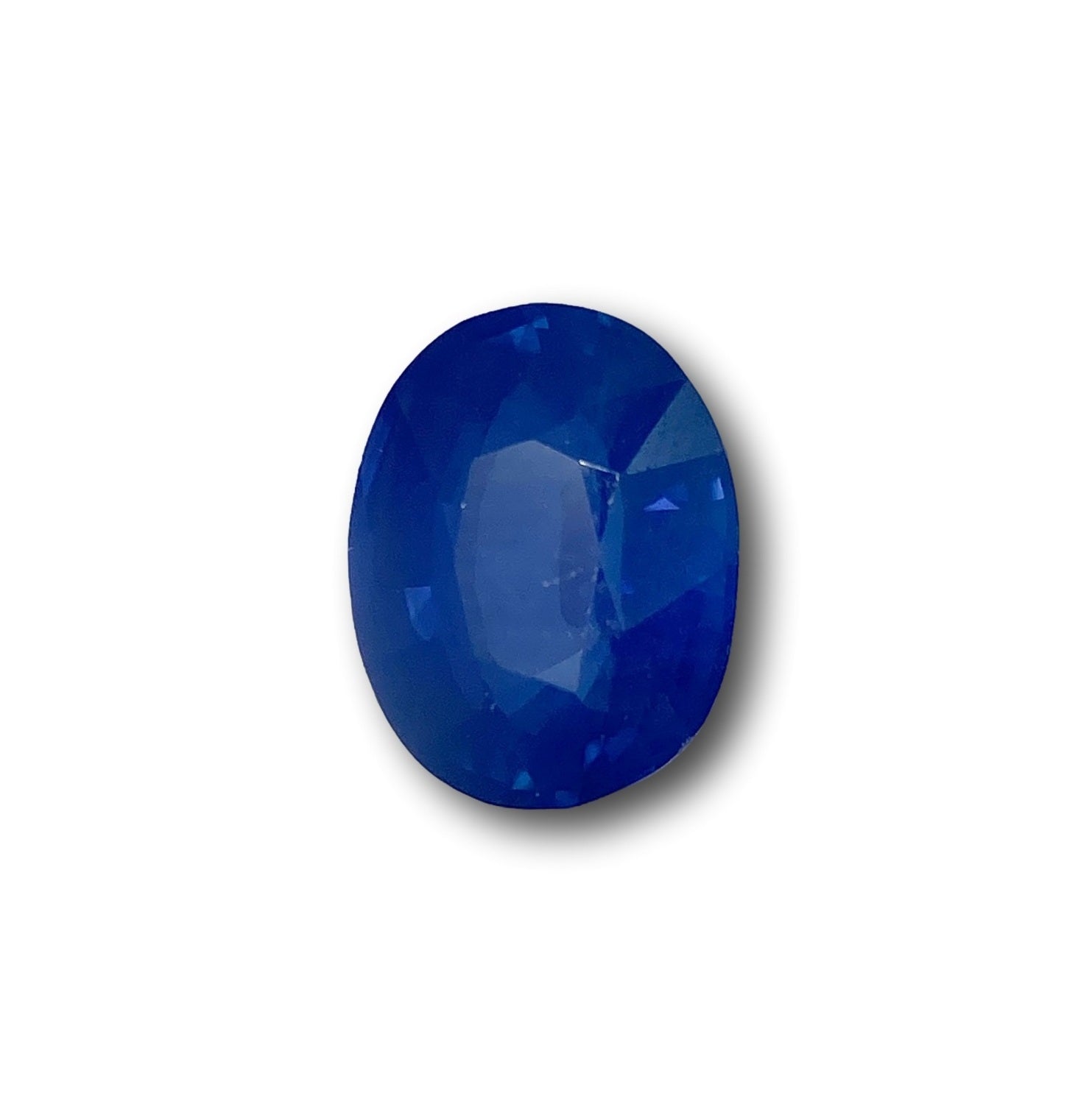 1.42ct | Brilliant Cut Oval Shape Silky Blue Sapphire-Modern Rustic Diamond