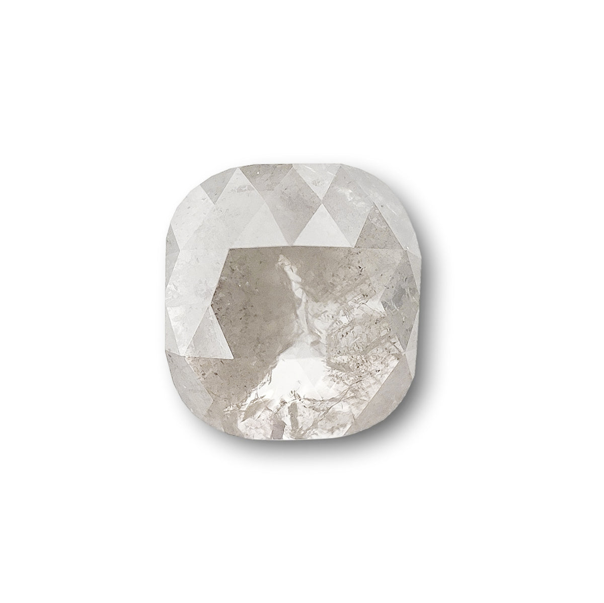 0.75ct | Rustic  Cushion Shape Rose Cut Diamond - Modern Rustic Diamond