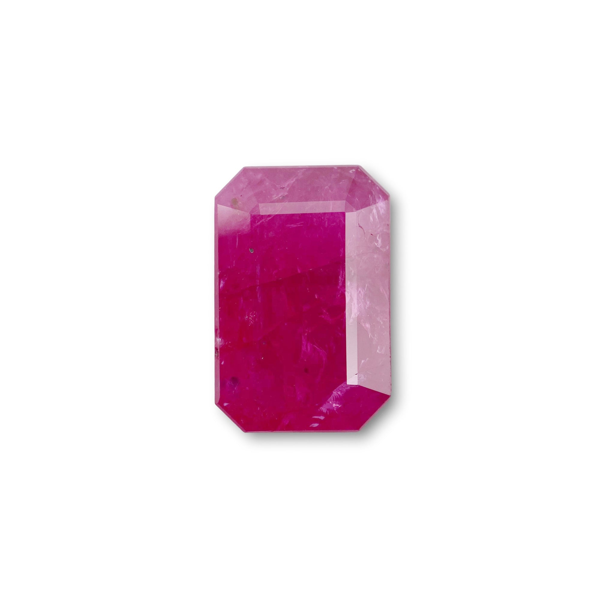 4.26ct | Red/ Emerald Shape Step Cut Diamond - Modern Rustic Diamond