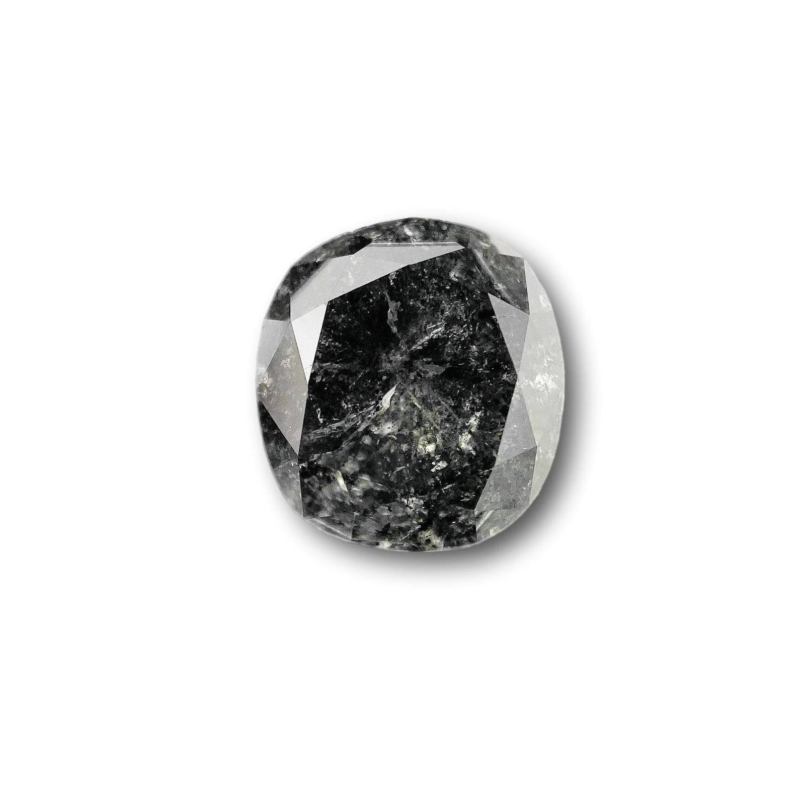 3.04ct | Salt & Pepper Cushion Shape Brilliant Cut Diamond - Modern Rustic Diamond