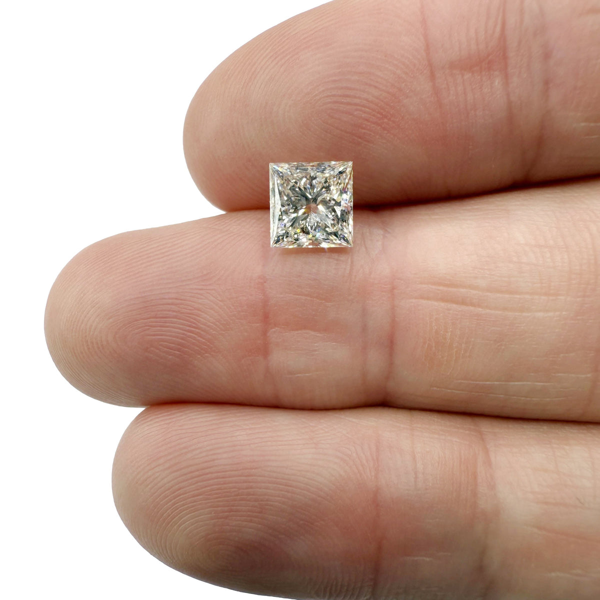 1.67ct | K/VVS1 Princess Shape Brilliant Cut Diamond (GIA) - Modern Rustic Diamond