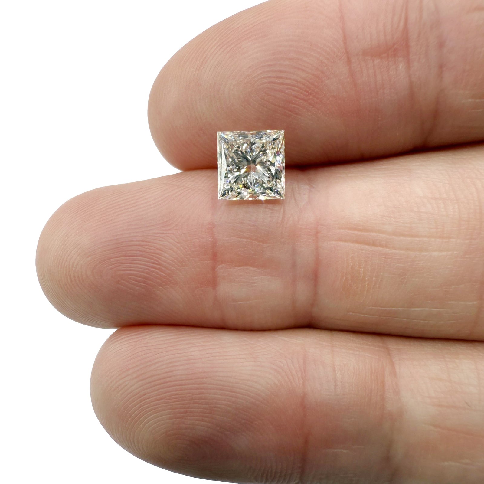 1.67ct | K/VVS1 Princess Shape Brilliant Cut Diamond (GIA) - Modern Rustic Diamond