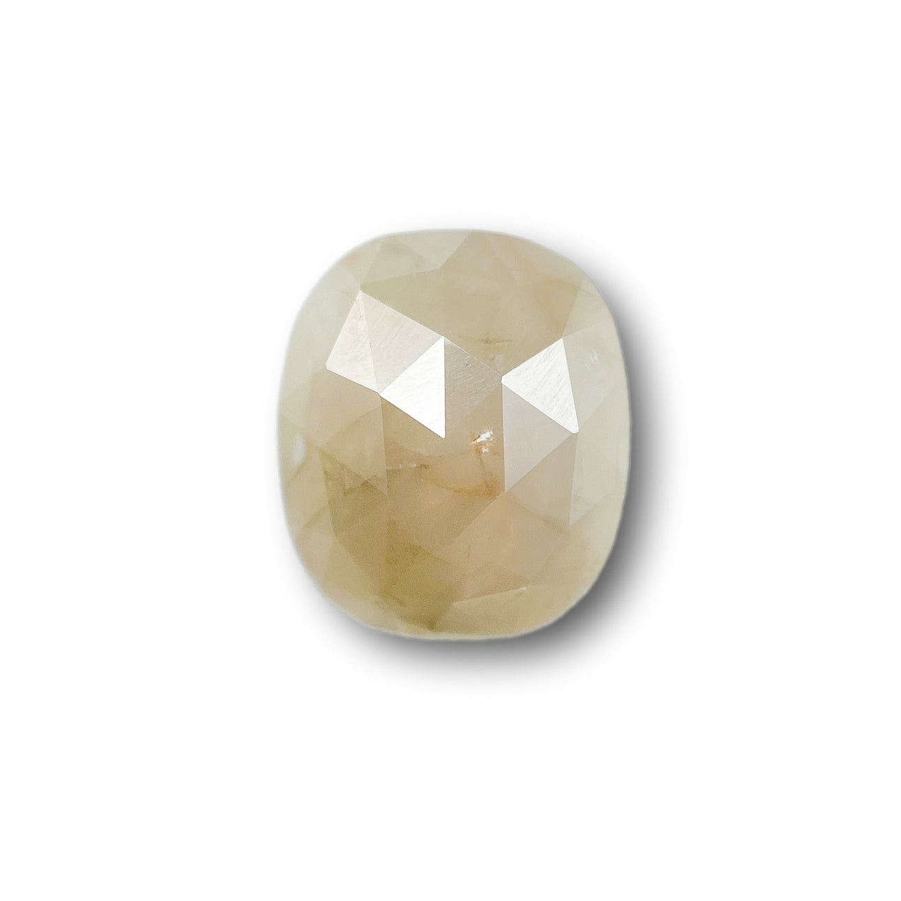 2.75ct | Salt & Pepper Cushion Shape Rose Cut Diamond - Modern Rustic Diamond