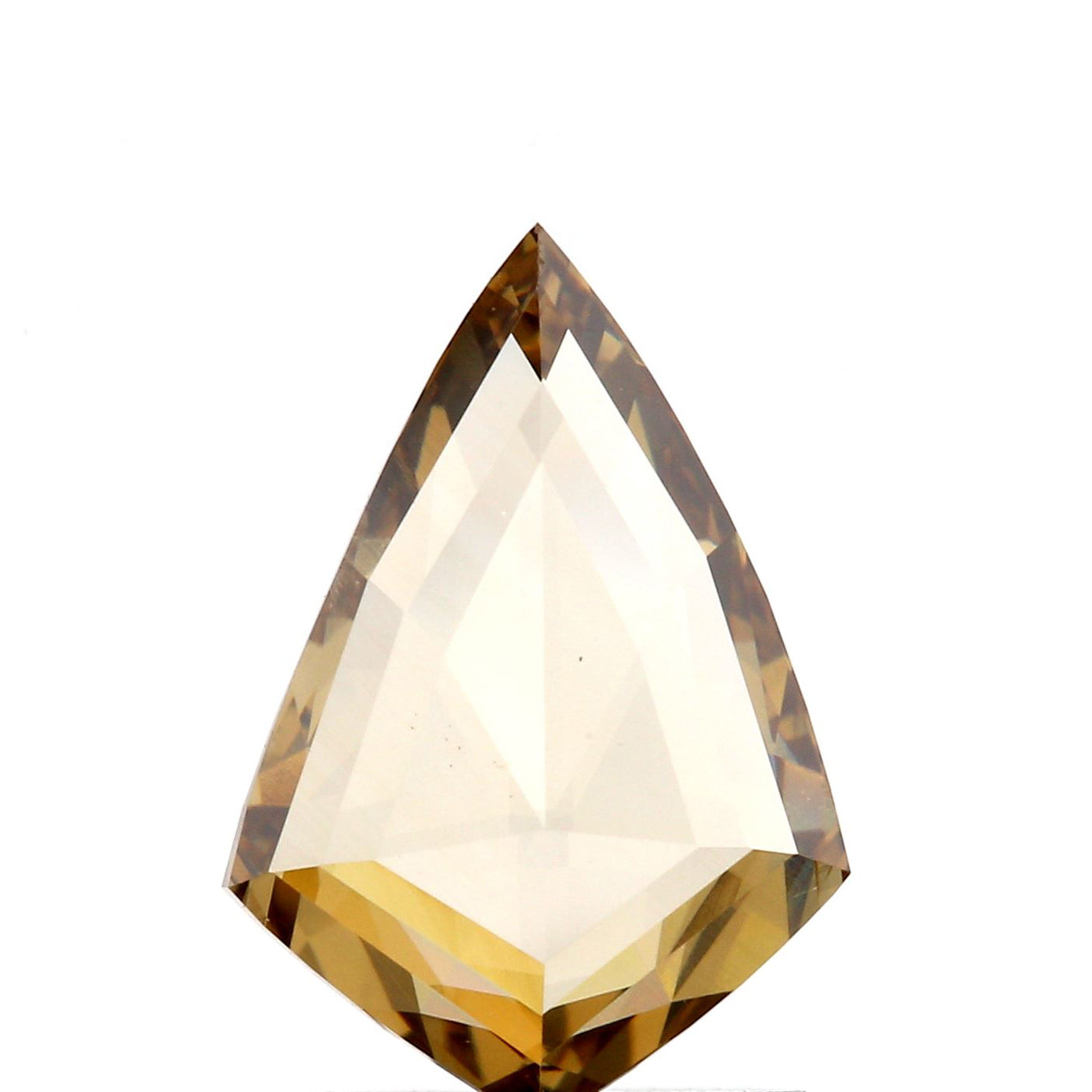 1.10ct | Champagne VS Kite Shape Rose Cut Diamond - Modern Rustic Diamond