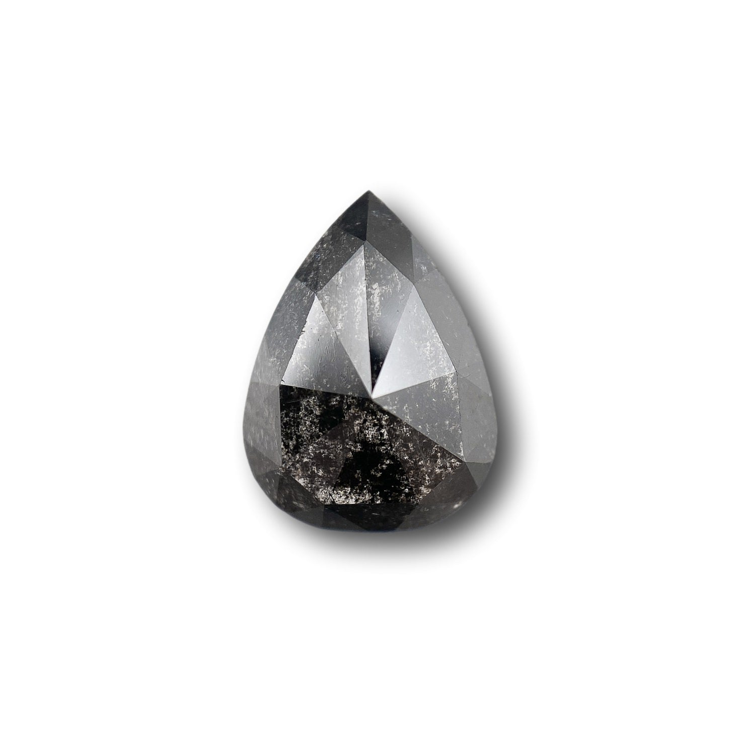 1.87ct | Rustic Pear Shape Rose Cut Diamond - Modern Rustic Diamond