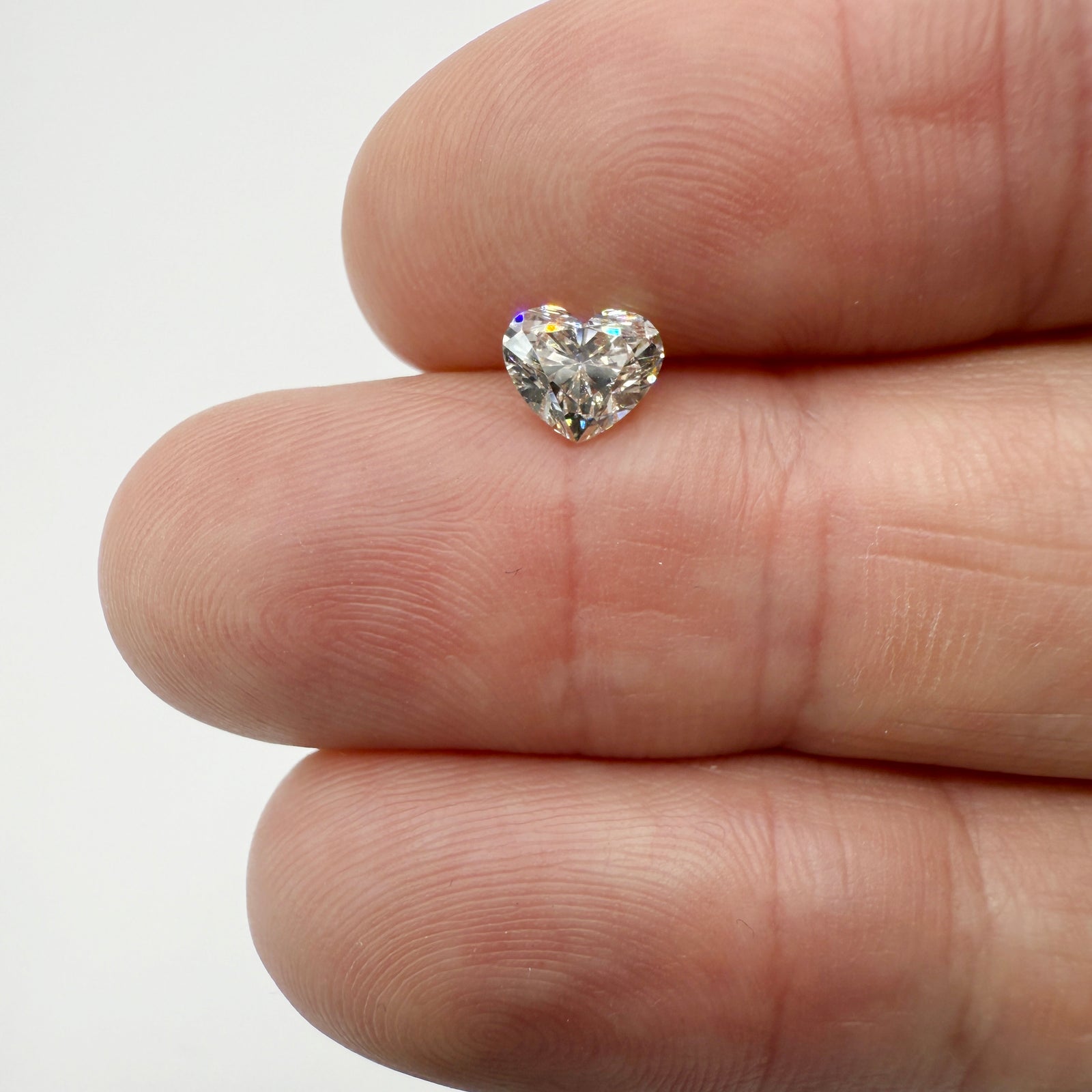 0.90ct | J/SI1 Heart Shape Brilliant Cut Diamond (GIA) - Modern Rustic Diamond