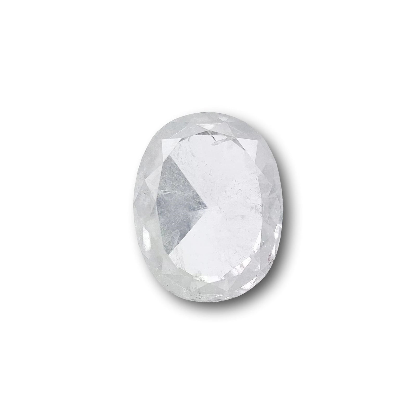 1.57ct | Salt & Pepper Oval Shape Rose Cut Diamond - Modern Rustic Diamond