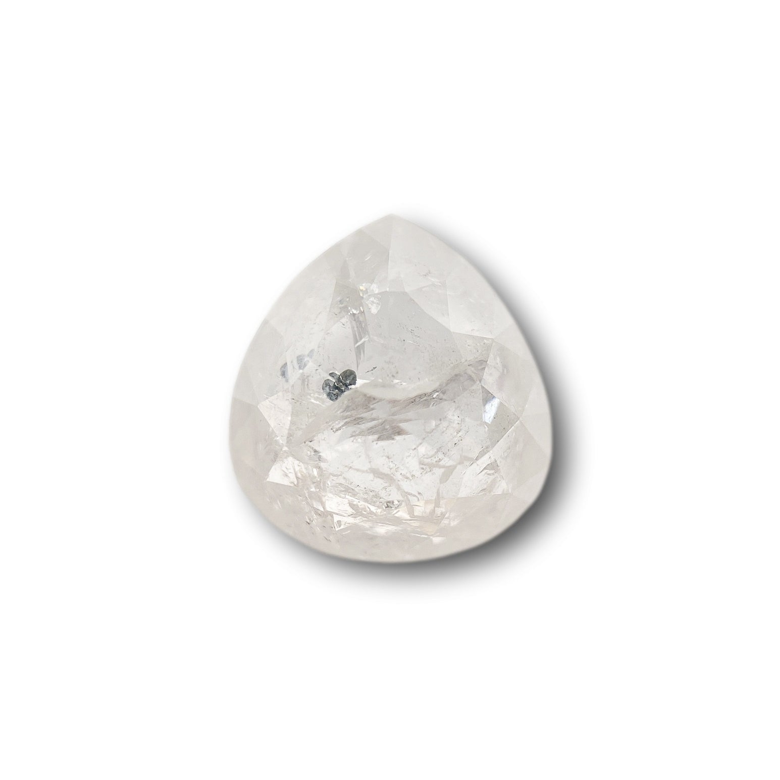 1.86ct | Rustic  Pear Shape Rose Cut Diamond - Modern Rustic Diamond