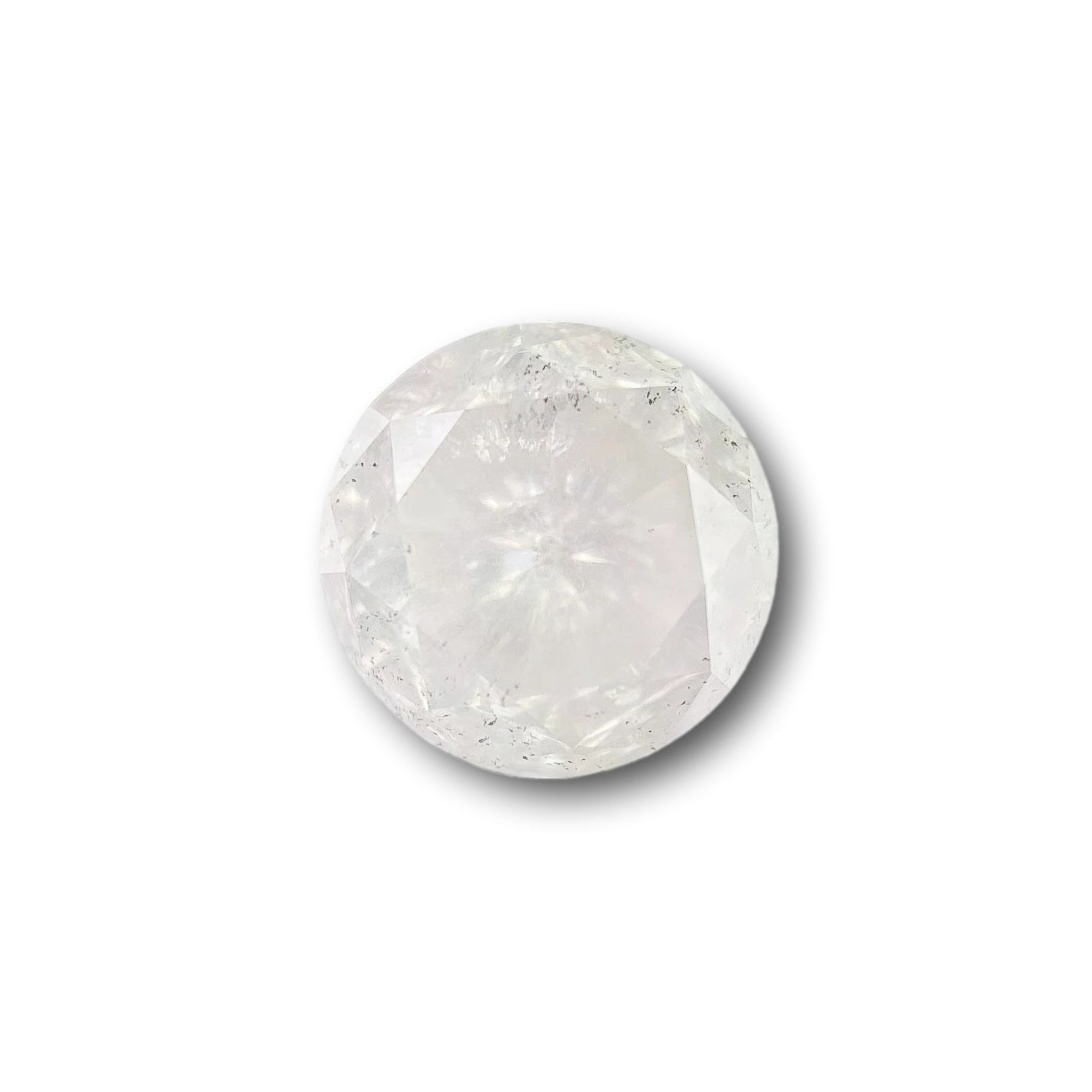 1.00ct | Salt & Pepper Round Shape Brilliant Cut Diamond - Modern Rustic Diamond