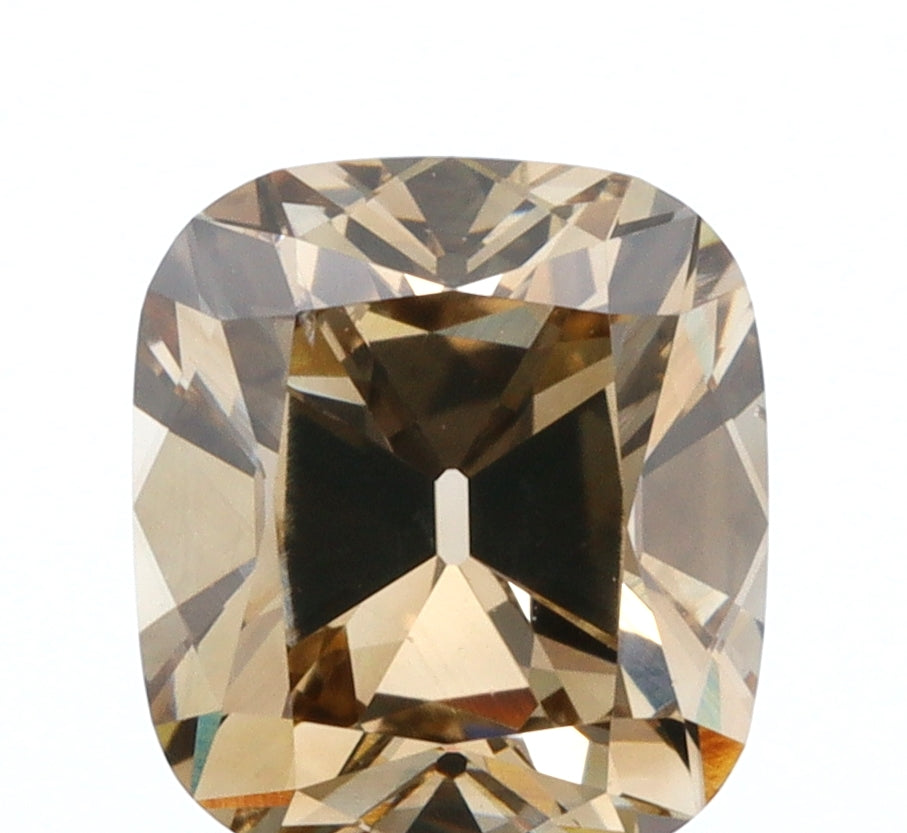 1.12ct | Champagne SI1 Cushion Shape Old Mine Cut Diamond (GIA) - Modern Rustic Diamond
