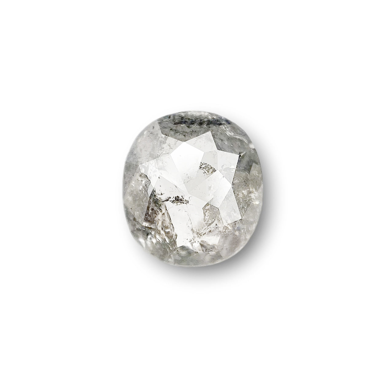 0.95ct | Rustic Cushion Shape Rose Cut Diamond - Modern Rustic Diamond